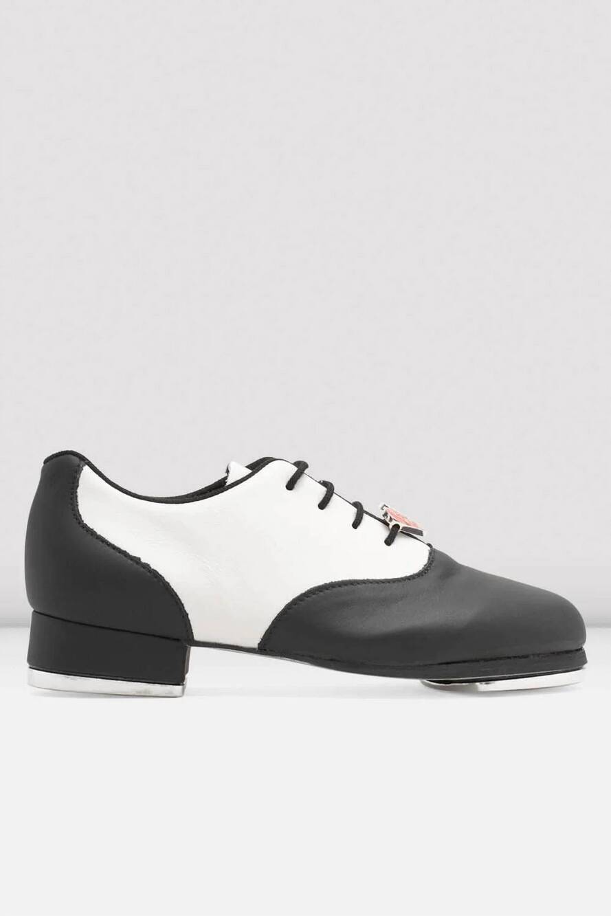 NEW BLOCH kid's chloe and maud tap shoes in black white leather